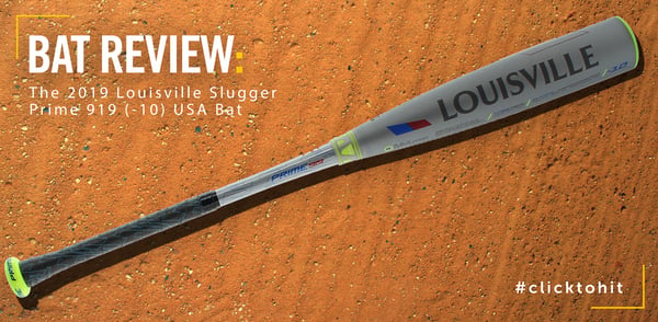 Bat Review: 2019 Louisville Slugger Prime 919 (-10) USA Bat